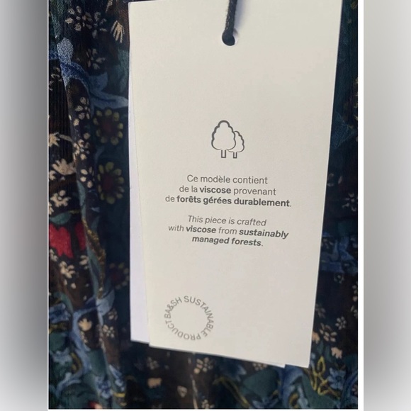 BRAND NEW with tags ba&sh women presley dress size 2 - Picture 4 of 4